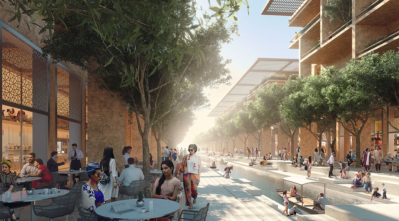 Mixed-use development with focus on work-life balance